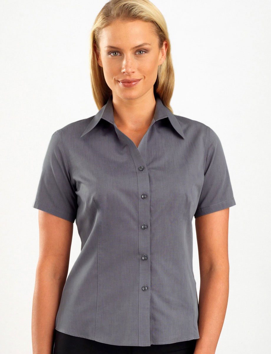 Style 161 – Women’s Short Sleeve Chambray, Graphite