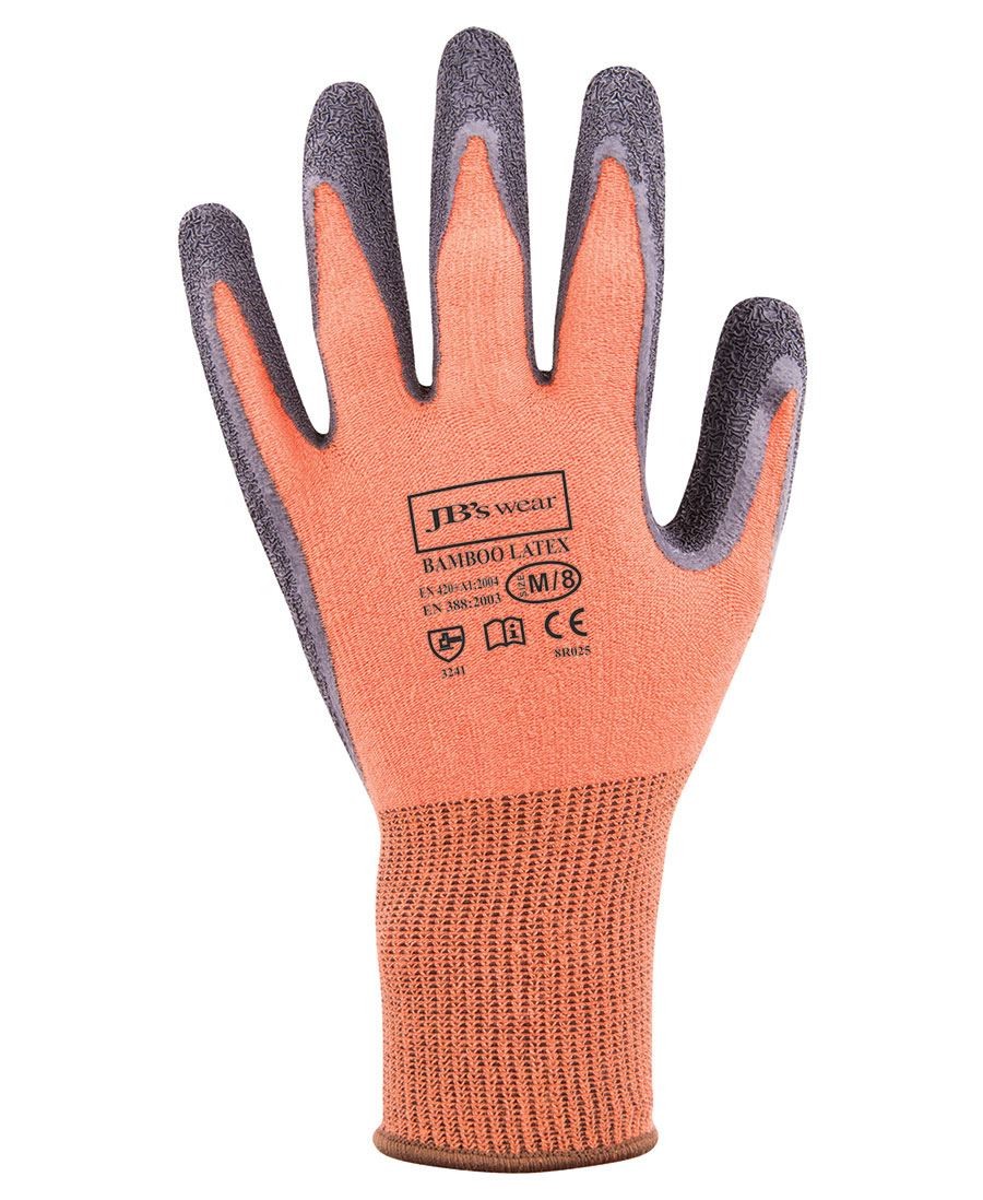 Bamboo Latex Crinkle 1/2 Dipped Glove